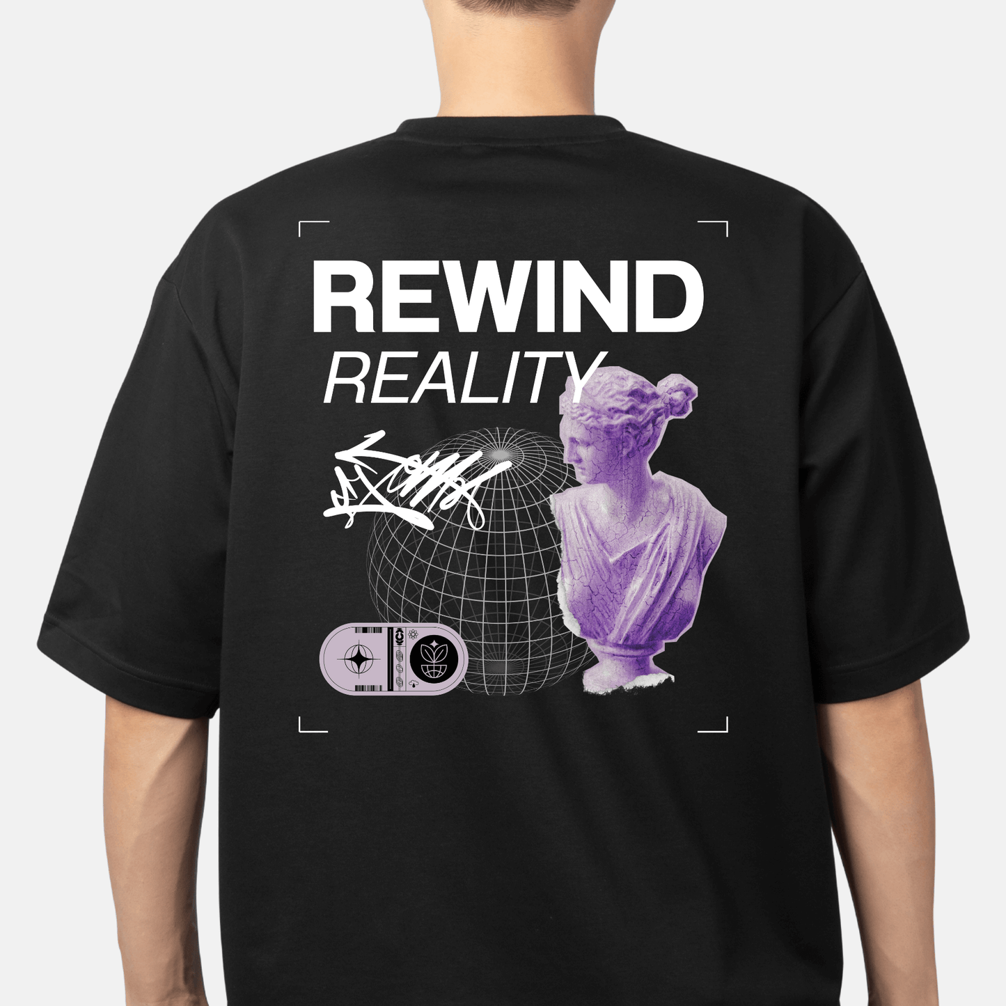 חולצת אוברסייז - rewind reality