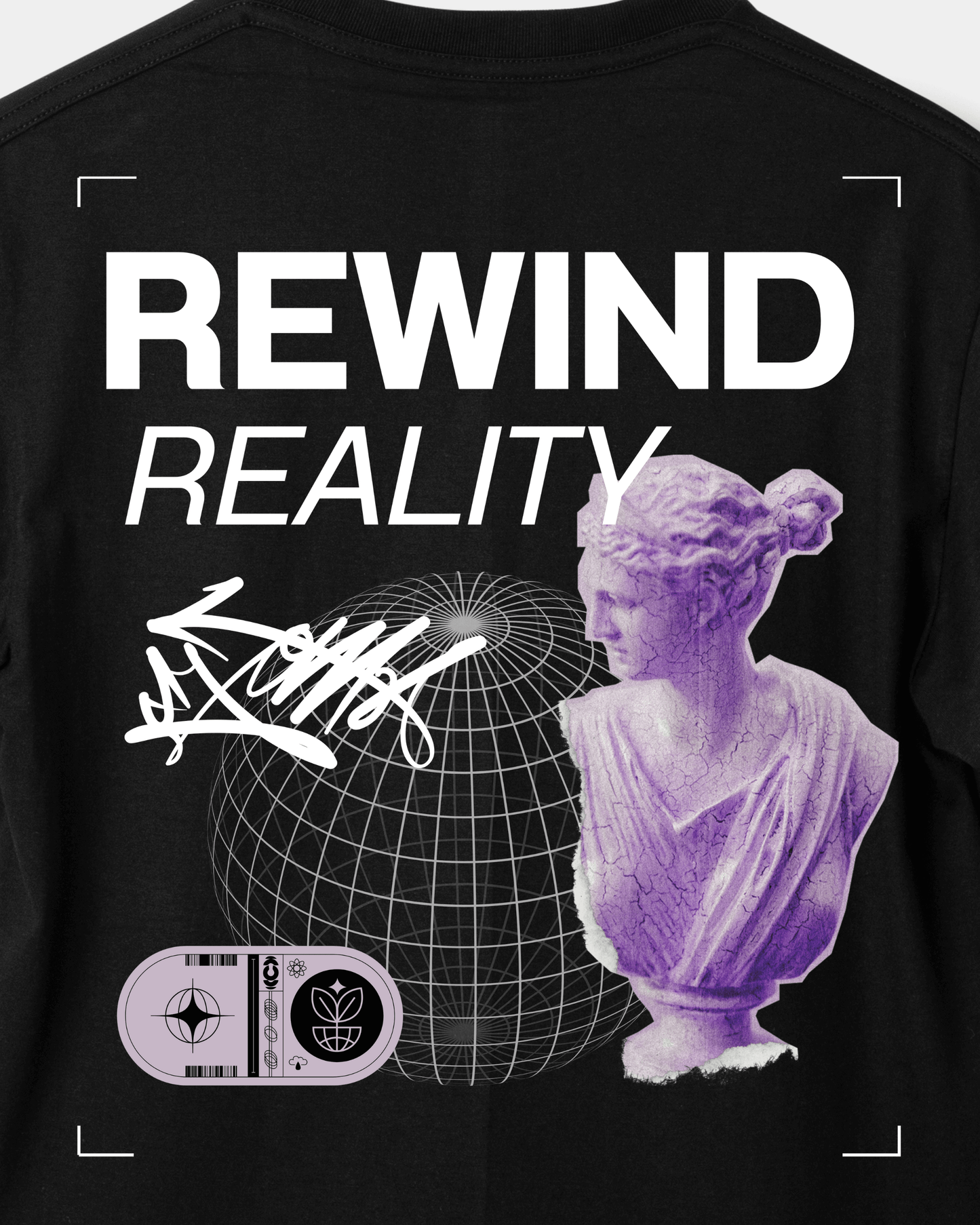 חולצת אוברסייז - rewind reality