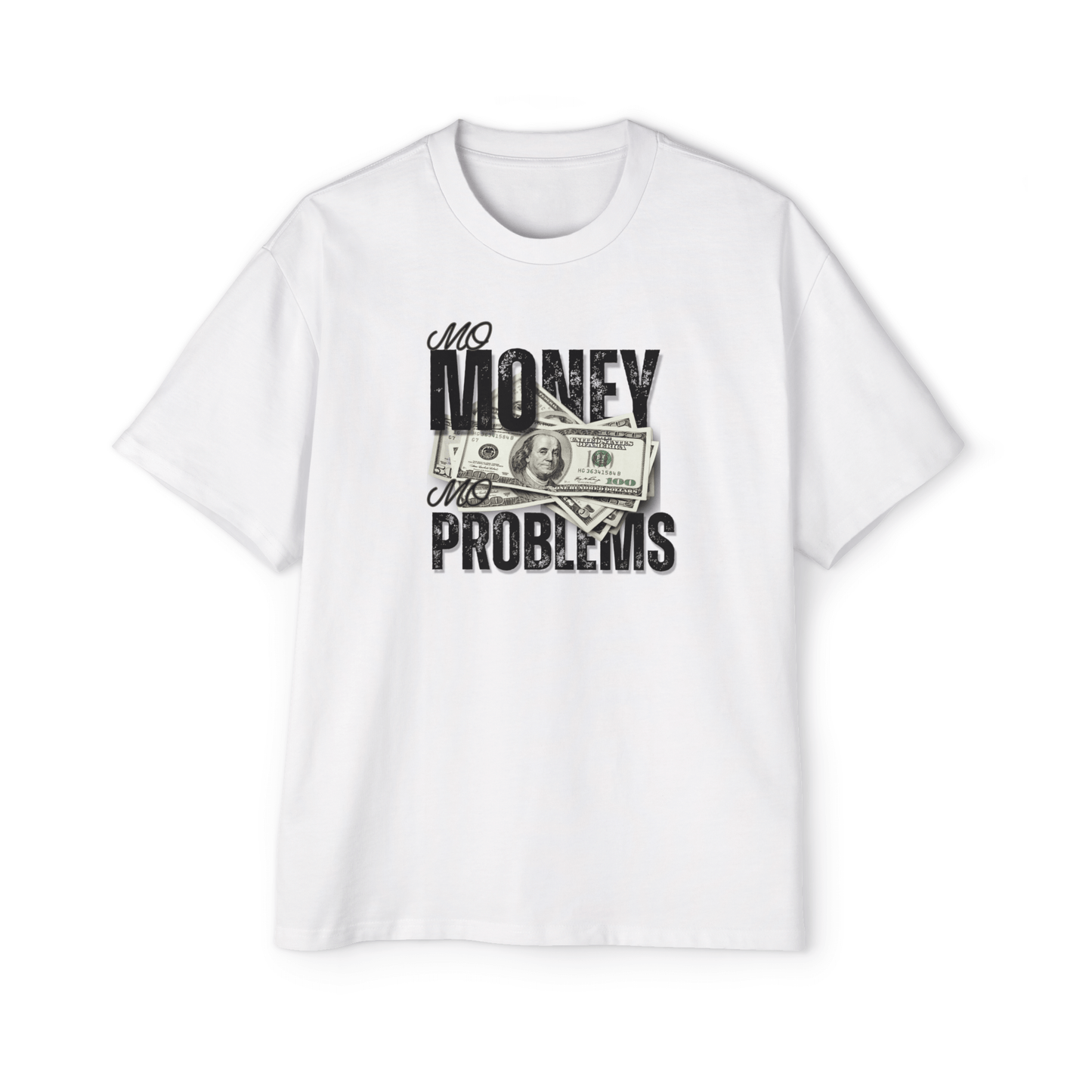 חולצת אוברסייז - front mo money mo problem