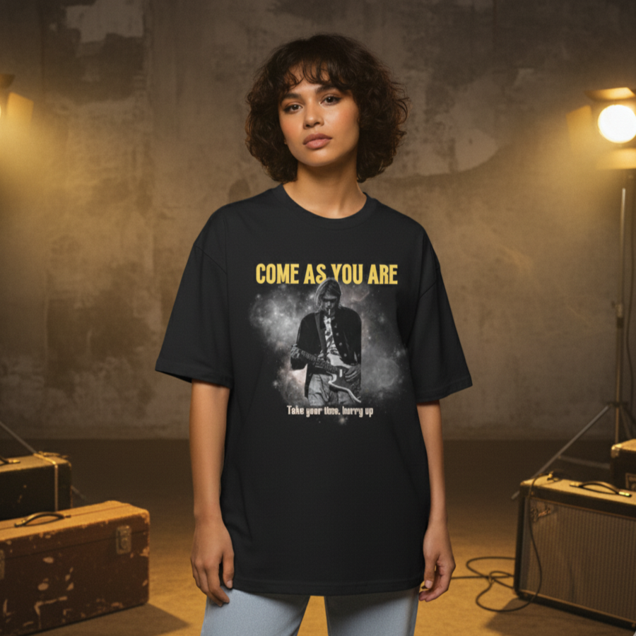 חולצת אוברסייז - COME AS YOU ARE