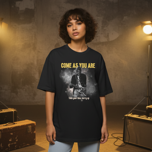 חולצת אוברסייז - COME AS YOU ARE