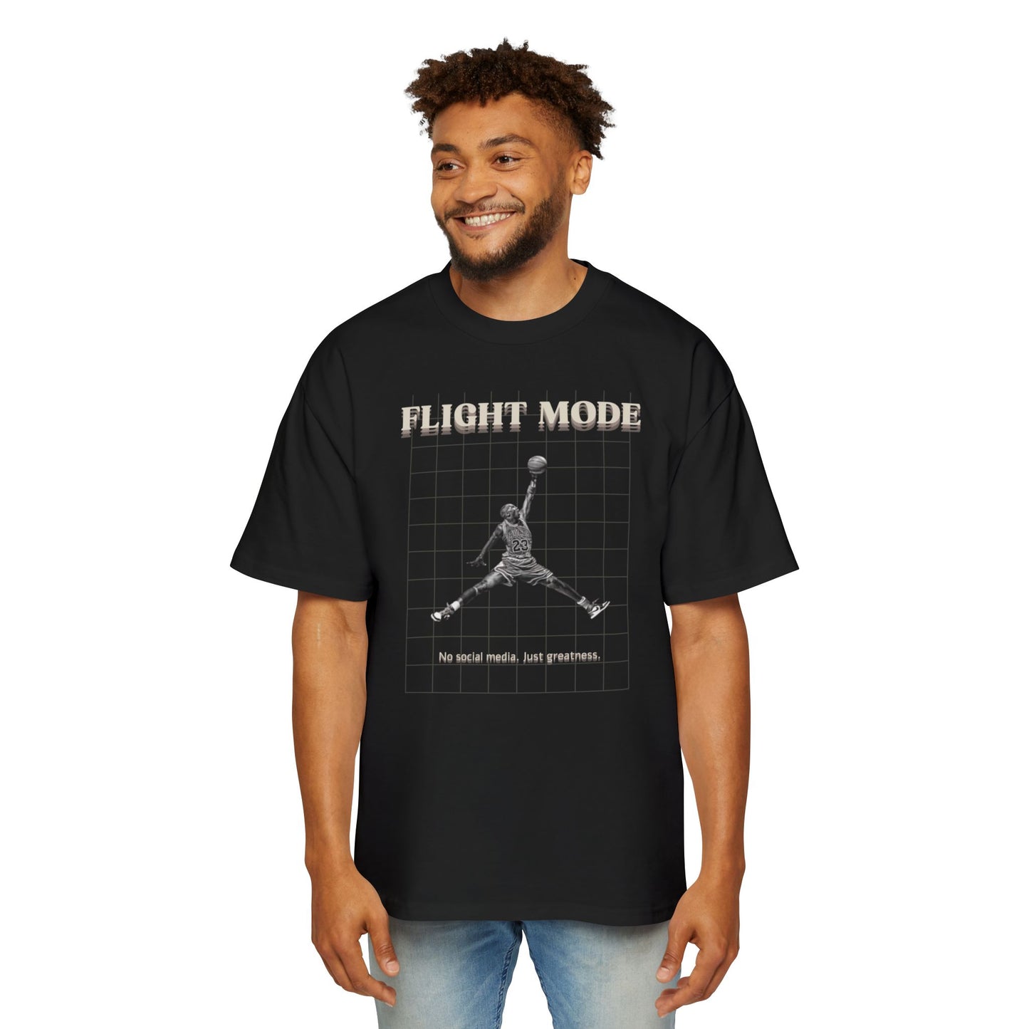 חולצת אוברסייז - flight mode