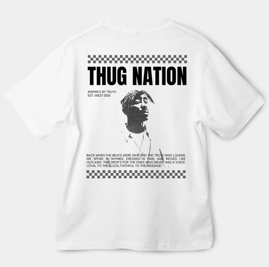 חולצת אוברסייז - thug nation