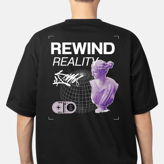 חולצת אוברסייז - rewind reality