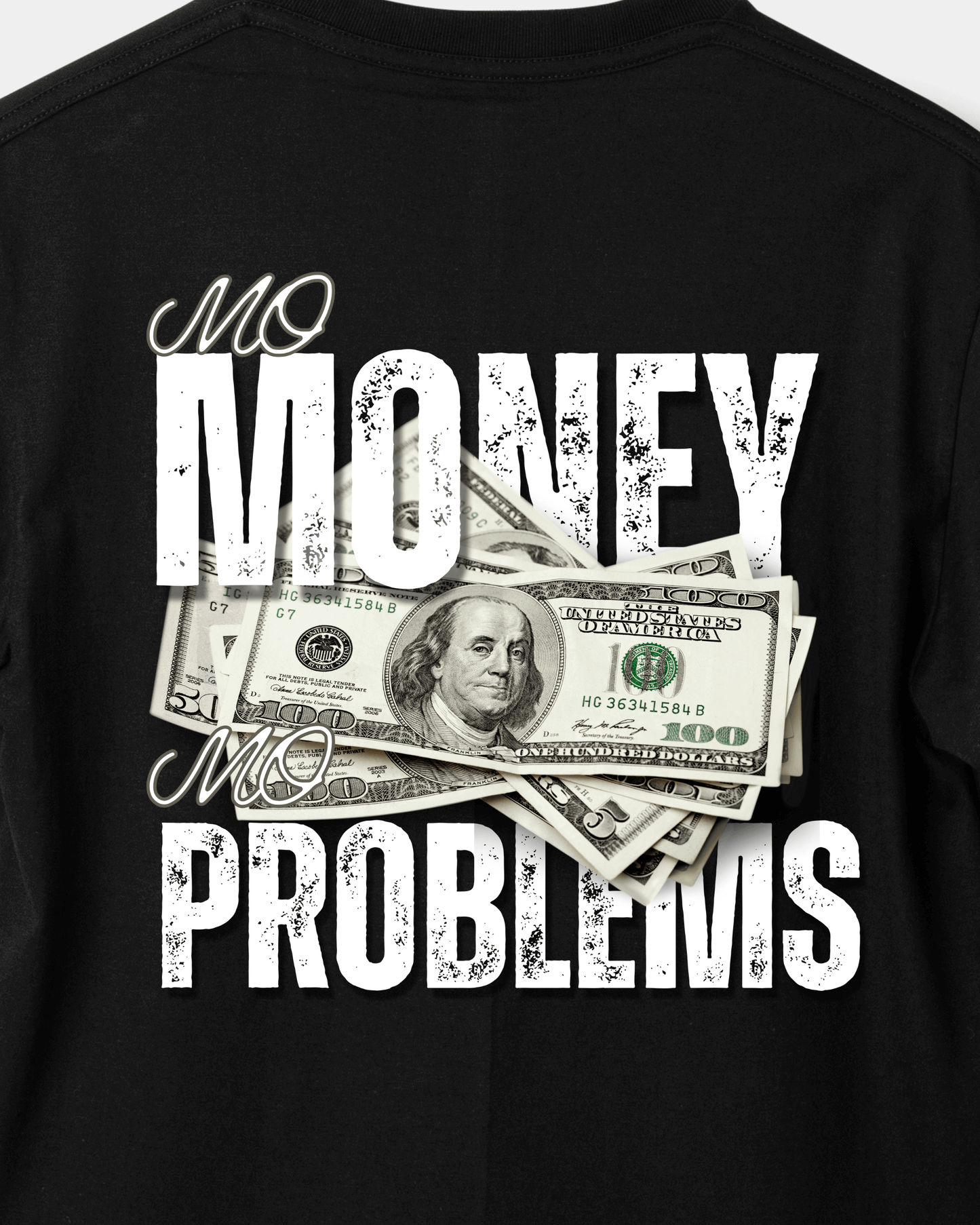 חולצת אוברסייז - front mo money mo problem