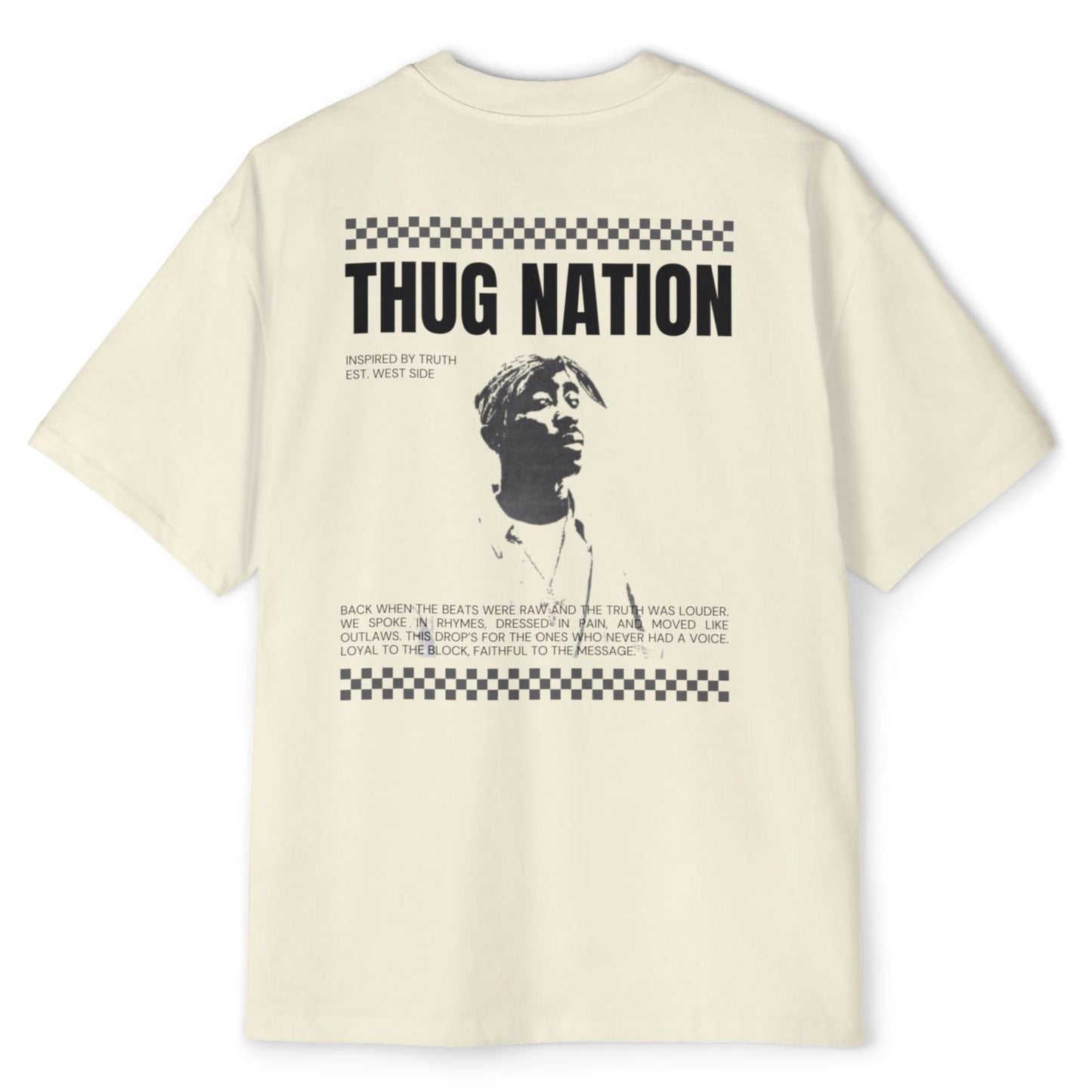 חולצת אוברסייז - thug nation