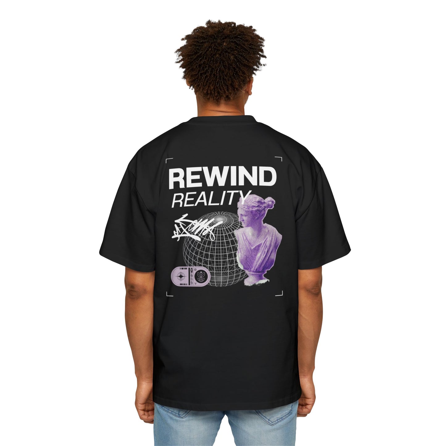 חולצת אוברסייז - rewind reality
